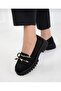 Thick Sole Suede with Ribbon Women's Loafer Mocassin