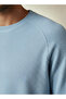 Men Regular Fit Crew Neck Long Sleeve Textured T-shirt - 4