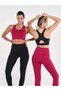 Women Black Textured Racerback Seamless Support Bra - 4