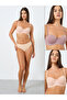 Pack of 2 - Padded Wired Solid Balconette Bra