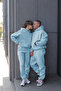 Special Tracksuit Set for Couples, Fleece Thick Sweatshirt and Bottoms (1 Bottom 1 Top) - 3