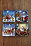 Natural Stone Coasters - Christmast New Year Printed 10X10Cm Ai Noel - Stone Coasters 528