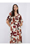 Floral Print A-Line Maxi Dress - 2
