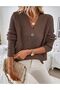 Baklava Patterned Buttoned Model Woven Detailed Long Sleeve Knitwear Cardigan - 2
