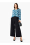 Regular Fit Viscose Top with Mandarin Collar - 2