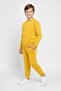 Basic Pocketed Girls-Boys Transitional Kids Tracksuit Set M00776 Yellow - 2
