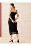 Black Strappy Midi Dress - 3