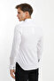 Long Sleeve Buttoned White Printed Koton Men Shirt - 4