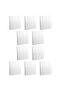Legrand Mallia Senses Switch Matt White Screw Terminals 16A 250V Pack of 10 (4 Gang 1 Way)