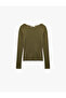 Comfortable Fit Long Sleeve U-Neck Viscose Pajama Top - 3