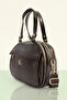 Women's 4-Compartment Adjustable Crossbody Soft Leather Shoulder and Hand Bag (25X21 cm) - 5