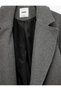 Long Sleeve Belted Pocketed Double-Breasted Long Cashmere Coat - 7