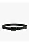 Faux Leather Belt with Buckle - 2