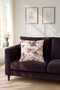 Duck Large Rose Throw Pillow Cover Purple V1 40X40