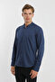 Hakim Collar Snap Fastener Long Sleeve Stretch Fabric Men's Shirt - 5
