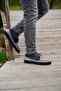 Luis Grey-Black Suede Men's Leather Shoes - 5