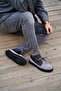 Luis Grey-Black Suede Men's Leather Shoes - 2