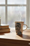 Valmora Embossed Pattern Ceramic Mug with Spoon 280 ml - 3