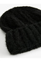 Soft Textured Fold Detailed Knitted Beanie - 3