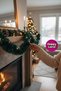 Christmas Ornament 2 m Green Color Tinsel Garland Thick Glitter Christmas Tree, Fireplace, Decor Ornament - 4