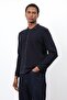 Navy Blue Thin Knitwear Men's Cardigan - 4