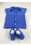 Hand Knitted Vest and Booties | |   Baby & Kids Vest and Booties Set | |   Knitted with "Nako Elit Baby" - 2