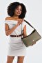 Cross Strap Women's Bag Khaki Us25203 - 2