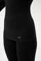 Women's Thermal Single Top, Wide Neckline, Long Sleeve, Thermal Underwear, 47% Polyester, 47% Viscose, 6% Lycra - 6
