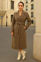 Women's Double-Breasted Casual Trend Mink Cashmere Coat - 3