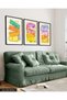 Shaped Portraits 3 Pieces Black Wooden Framed Painting Act