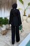 Double Hijab Suit Black - 4