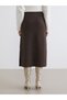 Vizyon New Season Elastic Waist Knitwear Skirt - 4