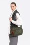 Barcelona Medium Size Multi-Pocket Long Crossbody Strap Sports and Casual Women's Shoulder Bag Dark Green