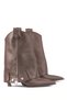 Leather-look, pointed-toe, modern city style heeled boots with zipper and metal details. COMFORTABLE AND ELEGANT.