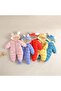 Girls Boys Baby Rabbit Eared Winter Thick Cute Lining Puffer Jumpsuit Coat - 4
