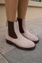 Hella Women's Mink Leather Suede Rubber Detail Boots - 3