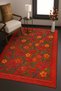 Mosso Blue Purple Tones Ethnic Flowers Patterned Woven Base Vintage Decorative Carpet Mosso1907 - 2