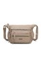 Barcelona Medium Size Multi-Pocket Long Crossbody Strap Sports and Casual Women's Shoulder Bag Light Mink - 2
