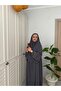 Medina silk dress 3-layer oval souffle hajj umrah khimar - 3