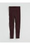 Alita City Lcw Dream Plum Gathering Seamless Ribbed Women's Leggings - 5