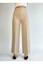 Stone Color High Waist Wide Leg Palazzo Pants