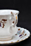 Lorraine Porcelain Double Coffee Cup and Saucer 2 Pieces 120 ml - 2