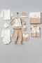 Baby Boy Newborn 10-Piece Luxury Hospital Release Newborn Gift Bodysuit Set with Car Stl7128 - 4