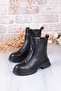 1022 Comfortable Warm Lining Non-Slip Sole Genuine Leather Women's Boots - 5
