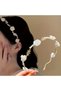 Stylish Floral White Rose Crown Vintage Bridal Tiara for Women for Wedding Party and Daily Use