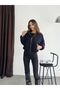 Polo Collar Zipper Closure Pocket Skirt Sleeves with Elastic Hem Imported Cashmere Lined Mini Crisp Bomber Jacket