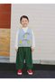 Unisex Children's Cotton Blue Sun Embroidered Tie-Up Vest – Soft Lining Detail - 3
