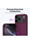 غطاء سيليكون Launch لهاتف iPhone 17 Pro Max، مبطن بالمخمل، بحواف مرتفعة للشاشة والكاميرا - 2