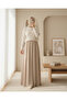 15808 Buttoned Sweater - Biscuit