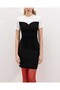 2472 Gathered Mini Dress - Black